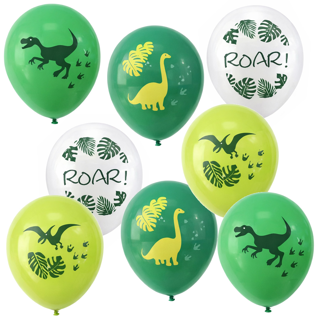 12 inch Balloons - Dinosaurs (Packet of 8)